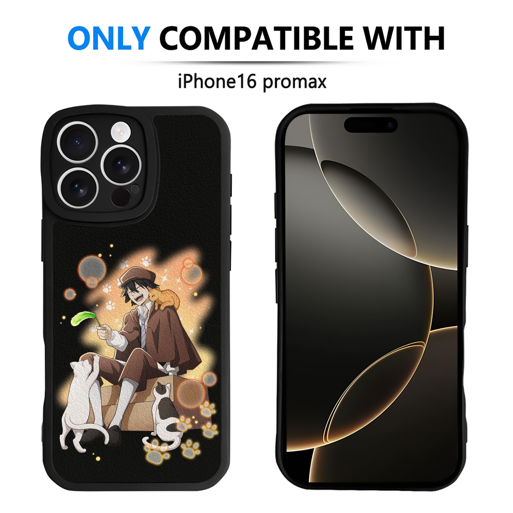 （画像用） 文豪ストレイドッグス Bungo Stray Dogs 【iPhone 16シリーズ対応】シリコンスマホケース（レザー調） 材質：シリコン